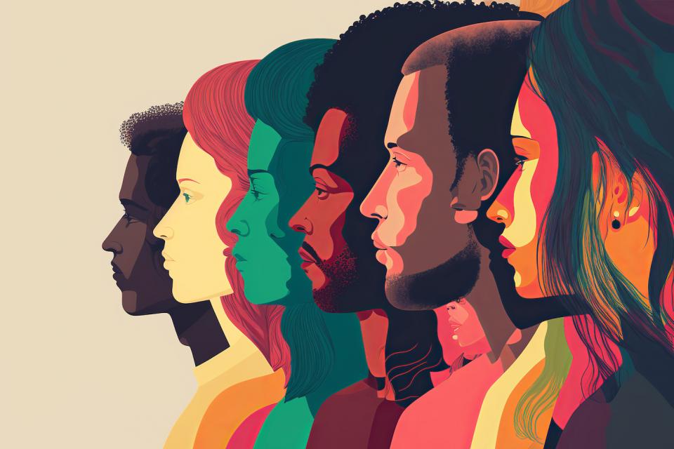 Graphic of people