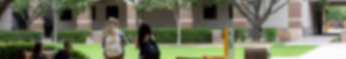 Blurry image of students in a grassy area